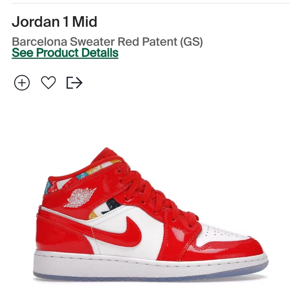 JORDAN 1 mid Barcelona Sweater sz 3Y